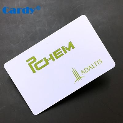 China Waterproof/Waterproof High Quality F08 Custom Printed PVC Chip RFID NFC Contactless Card Plastic Contactless IC Card for sale