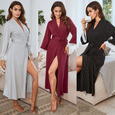 China Women's Loungewears Sleepwear New Design Pajamas Women's Lingerie Customized Anti-Static Femme Summer Night Robe for sale