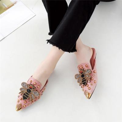 China 35-40 pointed new rhinestone women sandals anti-skid plussize fashion women's shoes for sale