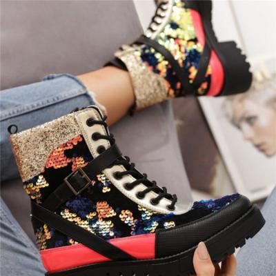 China D'Orsay Pumps 2020 New Autumn Winter Boots Female Platform High Heel Martin Boots for sale