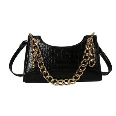 China Korean version of the bag 2021 high quality new modern women's handbag fashion crocodile printing one soft shoulder bag for sale