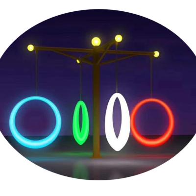 China IP65 rgbw landscape lighting high waterproof landscape led light pole or garden/park colorful lighting ring for sale