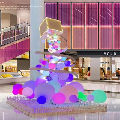 China High New Design IP65 Waterproof Light Christmas Marker Decoration Landscaping Balloon Gift Box Pattern Light for sale