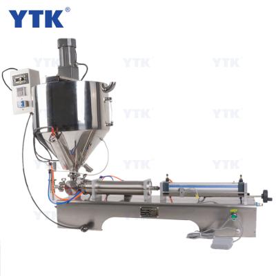 China Pneumatic Semi-automatic Food Paste Filling Machine For Gel Cream With Heating Function for sale