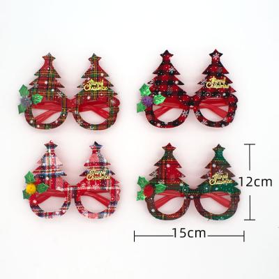 China Home Decoration Merry Christmas Plaid Christmas Tree To Decorate Monocle Frame for sale