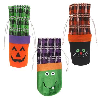 China Pilou Halloween Decor Bottle Set Witch Pumpkin Halloween Decor Items Holiday Celebration Wine Bag Creative for sale