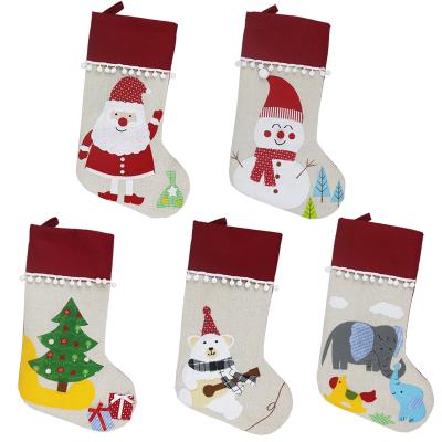 China New Pilou Amazon Christmas Socks Gift Bag Children's Christmas Decorative Gift Jars Christmas Tree Pendant for sale