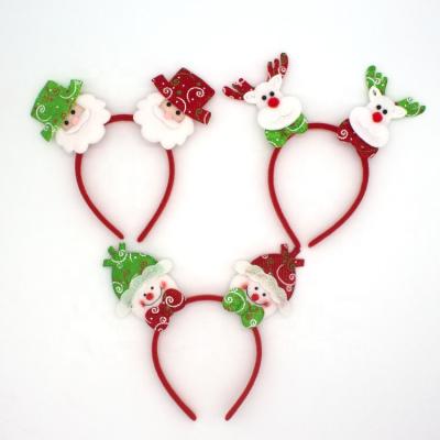 China Hot Sale Christmas Decorations Cartoon Christmas Hair Circle For Christmas Decoration for sale