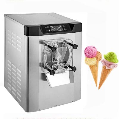 China 1400W 20L Snack Factory Commercial Hard Ice Cream Machine Per Hour Hard Serve Ice Cream Roll Machine for sale