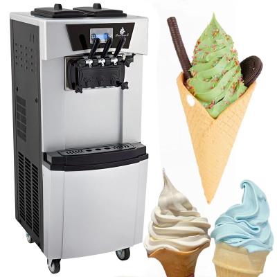 China Commercial pum snack factory ice cream machine stand model 2200W with dual function of air compressor and pre-cooling for sale