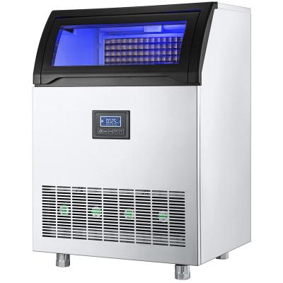 China 90kg/24H commercial commercial ice maker with storage 25kg capacity commercial ice maker for bar supermarkets restaurant for sale