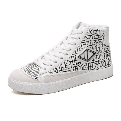 China Street style fashionable personality graffiti sole upper cushioning is durable and breathable all-match non-slip men's sports casual shoes for sale