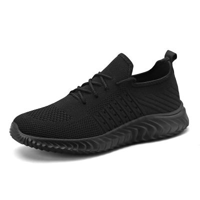 China Breathable Mesh Solid Color All-match Thick Bottom Cushioning Increased Non-slip Wear-resistant Men's Sports Low Top Casual Shoes for sale