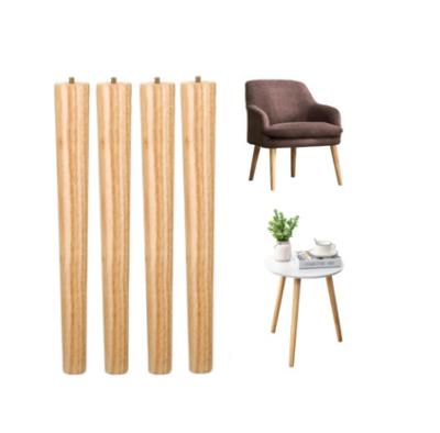 China Contemporary Custom Wood Feet Accessories Wholesale Furniture Parts Tapered Wooden Sofa Leg Table Feet Cabinet Legs Furniture Legs for sale