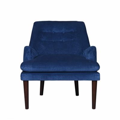 China Factory Custom Modern Furniture Upholstered Velvet Fabric Leisure Lounge Accent Hotel Reclining Armchair Simple Sofa Chair For Living Room for sale