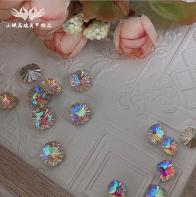 China Easy Apply New 2021 Fancy Shape Millennium Colorful Stones High Quality K9 Rhinestones For Nail Art for sale