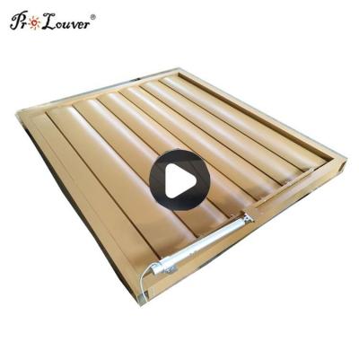 China Aluminum Motorized Sun Louver, Motorized Louver Window , Aerofoil Motorized Louver for sale