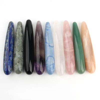 China China Crystal Polished Gemstone Custom Made Natural Yoni Dildos Crystal Massage Wand For Healing for sale