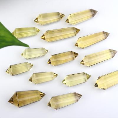 China China Crystal Wands High Quality Natural Citrine 24 Outer Double Dots Double Dots For Healing for sale