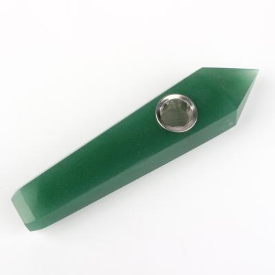 China Wholesale Natural Green Aventurine Quartz Crystal Smoking Pipes Crystal Smoking Pipe From China for sale