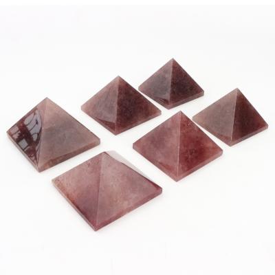 China China Crystal Pyramid High Quality Natural Lapis Lazuli Strawberry Crystal Pyramid For Healing for sale