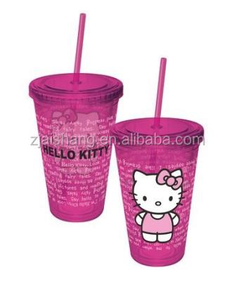 China American First Rate High Quality Fashionable Food Grade Disposable Wall Double Free PS Ice Plastic Cup Bpa for sale