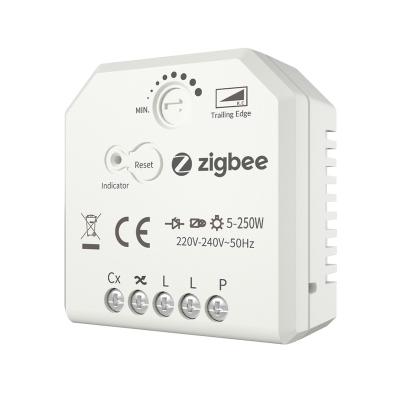 China 0-100% Bell Press Gallery Dimmer 220V Max Intelligent Control 250W Dimming Led Zigbee Dimmer Switch for sale