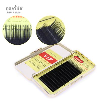 China Manufacturer's natural curl 0.05-0.15mm 8-15mm \ navina wick mix C \ D \ OEM long natural false eyelashes for sale