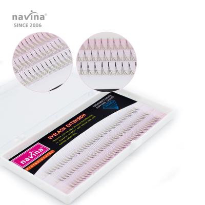 China Manufacturer 0.07mm 8-14mm OEM Natural Stereo C Loop Nature Long Blooming Navina 3D 5D 6D False Eyelashes for sale