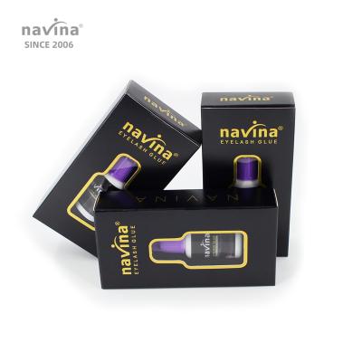 China Eyelash Glue Navina Liquid Eyelash Glue / Adhesive 2 Seconds Fast Drying 50 Days Lasting Plus Safety OEM Manufacturer for sale