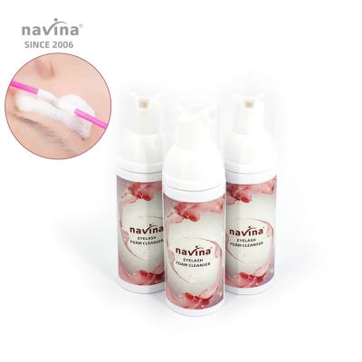 China navina 100ml eyelash extension detergent foam private label foam eyelash extension detergent foam private label FZP-QJY-NV03 for sale