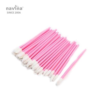 China Navina Pink Plastic Makeup Brushes Eyelash Extension Make Up Used Wholesale Makeup Brushes With Private Label for sale