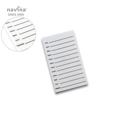 China Brand New Acrylic Eyelash Panel Professional Individual Eyelash Extension Hand Plate White Acrylic Eyelash Dish JMB-001 for sale