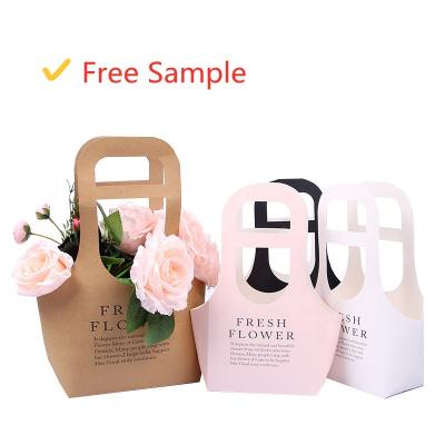 China Wholesale Disposable Paper Flower Box Flower Gift Box Flower Paper Bags for sale