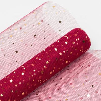 China SEEWIN Gold Glitter Flower Wrapping Flower Wrapping Material Mesh for sale