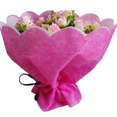 China Non-toxic Mesh Fabric Flower Bouquets Packaging Flower Bag For Packing for sale