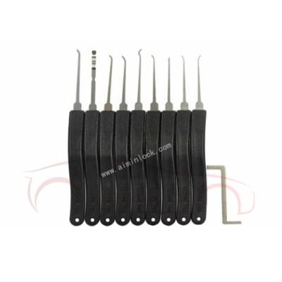 China Hot Sale KLOM 9 Pieces Lock Pick Tool Advanced 9-Pieces Set Locksmith Tools for sale