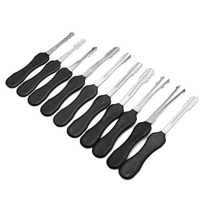 China black auto lock pick set 10pcs Double Side Lock Pick Tools for sale