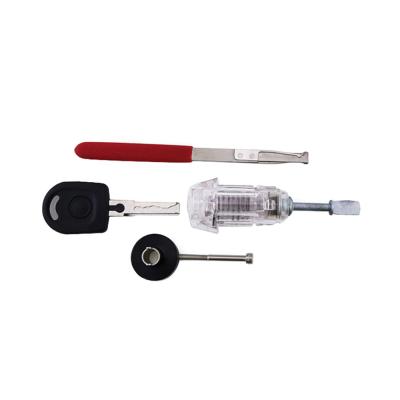 China Locksmith Tool Transparent Car Lock For VW With HU66 Lockpicks for sale