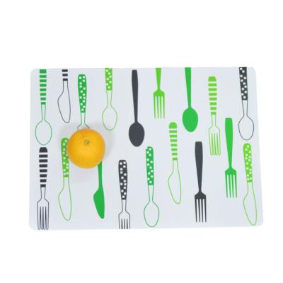 China High quality custom plastic printed disposable table mat viable table mats pp table place mat clear mat for sale