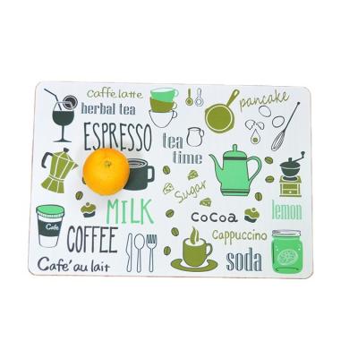 China Wholesale High Quality Viable PP Table Mat Placemat Custom Plastic Printed Clear Disposable Table Mat for sale