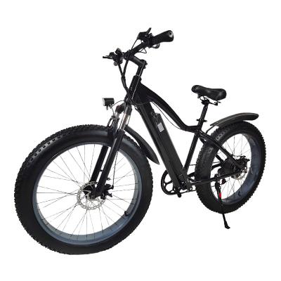 China Aluminum alloy OEM customized factory 48v 16ah 750W 1000w battery ebike fat tire electric snow bicycle for sale