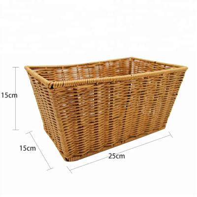 China China wicker cane make up for receiving baskets poly rattan basket food cheap wicker bread baskets for sale