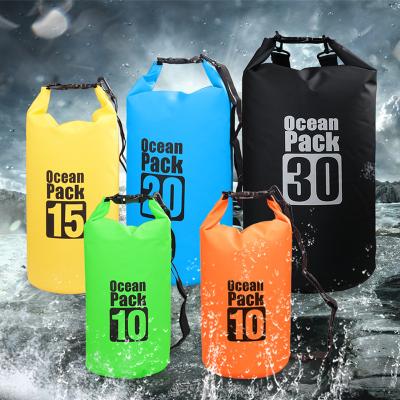 China Outdoor Camping Hiking Pack Custom Waterproof Ocean Proof Duffle Water Proof Water Proof Beach Boat Float Tarpaulin 2L 5L 10L 15L 20L 500D Logo Printing Dry Bag Traveling Bag for sale