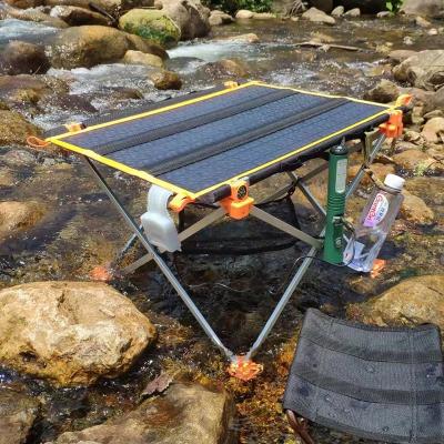 China Portable Outdoor Table 30W Solar Outdoor Folding Table For Camping Dining Working Table YH-400-30A for sale