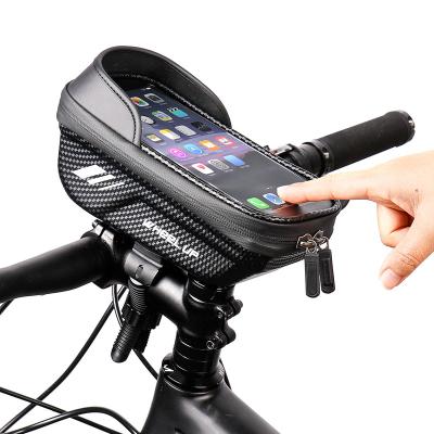 China Front 8.0 Special Design Earphone View Phone Case Touch Screen Bicycle Handlebar Phone Recycling Rainproof Bags And Boxes Bike Bag Bike Accessories for sale