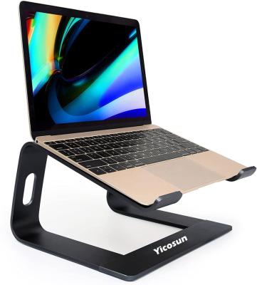 China Yicosun Hotsell Ergonomic Factory Direct Purchase Cooling Upgrade Metal Stand Computer Aluminum Riser Protective Laptop Stand for sale