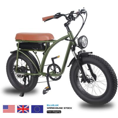 China Fat Tire Electric E-Bike Aluminum Alloy 20inch 750W 48V 12.5AH Snow Bike Off-Road Electric Bicycles for sale