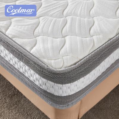 China New Hypoallergenic Bed Mattress Top Prices Queen Size Pillow Top Mattresses With Jacquard Knitted Fabric for sale