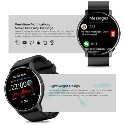 China Wifi Belong Smartwatch Sports Pedometer Watch Women IP68 Heart Rate Monitor Music Waterproof ZL02 Smartwatch for sale